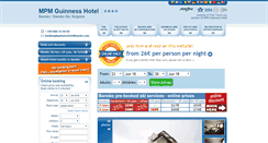 Desktop Screenshot of guinnesshotelbansko.com